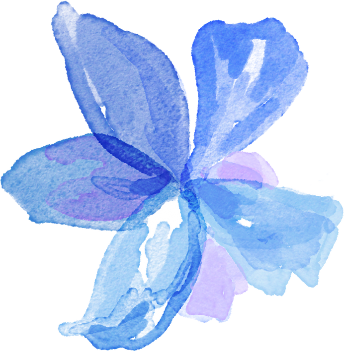 Watercolor Decorative Flower Illustration